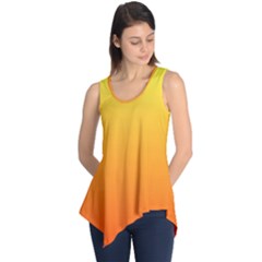 Rainbow Yellow Orange Background Sleeveless Tunic by Amaryn4rt