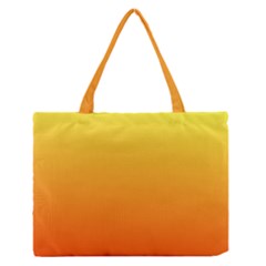 Rainbow Yellow Orange Background Medium Zipper Tote Bag