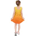 Rainbow Yellow Orange Background Kids  Sleeveless Dress View2