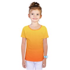 Rainbow Yellow Orange Background Kids  One Piece Tee