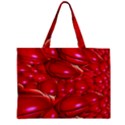 Red Abstract Cherry Balls Pattern Zipper Mini Tote Bag View1