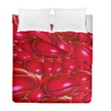 Red Abstract Cherry Balls Pattern Duvet Cover Double Side (Full/ Double Size) View2