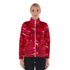 Red Abstract Cherry Balls Pattern Winterwear