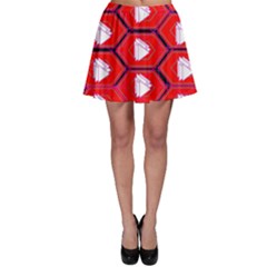 Red Bee Hive Skater Skirt by Amaryn4rt