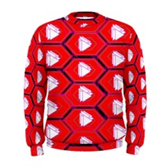 Red Bee Hive Men s Sweatshirt