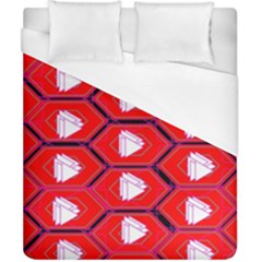 Red Bee Hive Duvet Cover (california King Size)