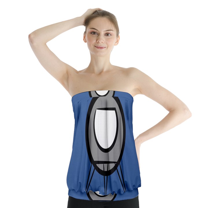 Rocket Ship App Icon Strapless Top