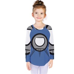 Rocket Ship App Icon Kids  Long Sleeve Tee