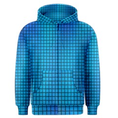 Seamless Blue Tiles Pattern Men s Zipper Hoodie