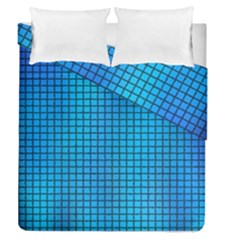 Seamless Blue Tiles Pattern Duvet Cover Double Side (queen Size)