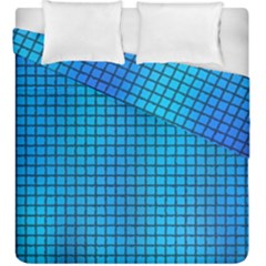 Seamless Blue Tiles Pattern Duvet Cover Double Side (king Size)