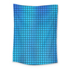 Seamless Blue Tiles Pattern Medium Tapestry