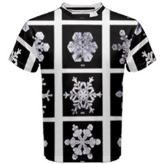 Snowflakes Exemplifies Emergence In A Physical System Men s Cotton Tee by Amaryn4rt