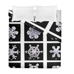 Snowflakes Exemplifies Emergence In A Physical System Duvet Cover Double Side (full/ Double Size) by Amaryn4rt