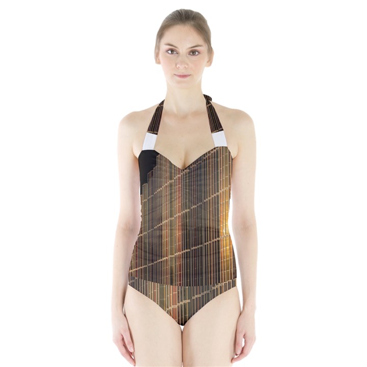 Swisstech Convention Center Halter Swimsuit