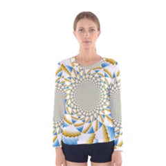 Tech Neon And Glow Backgrounds Psychedelic Art Psychedelic Art Women s Long Sleeve Tee