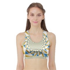 Tech Neon And Glow Backgrounds Psychedelic Art Psychedelic Art Sports Bra With Border by Amaryn4rt