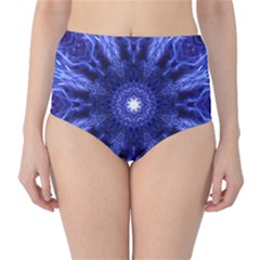 Tech Neon And Glow Backgrounds Psychedelic Art High-waist Bikini Bottoms