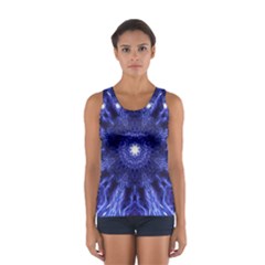 Tech Neon And Glow Backgrounds Psychedelic Art Women s Sport Tank Top 