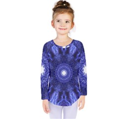 Tech Neon And Glow Backgrounds Psychedelic Art Kids  Long Sleeve Tee