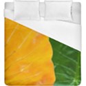 Wet Yellow And Green Leaves Abstract Pattern Duvet Cover (King Size) View1