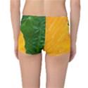 Wet Yellow And Green Leaves Abstract Pattern Reversible Bikini Bottoms View2