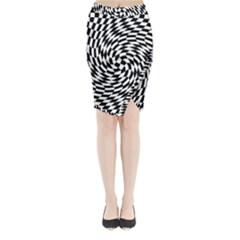 Whirl Midi Wrap Pencil Skirt