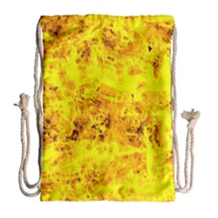 Yellow Abstract Background Drawstring Bag (large)