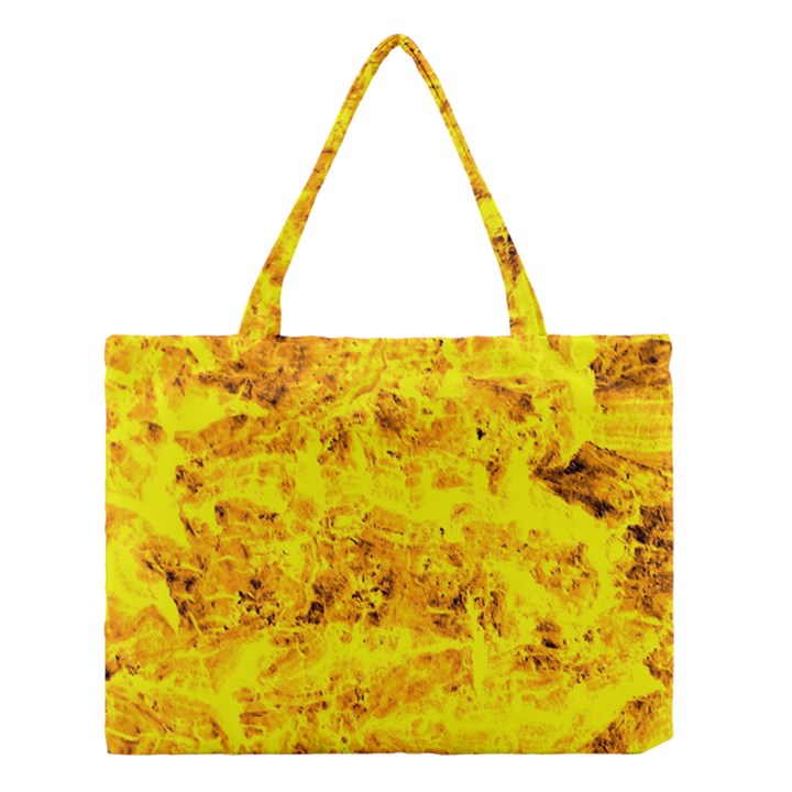 Yellow Abstract Background Medium Tote Bag