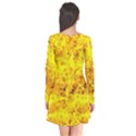 Yellow Abstract Background Flare Dress View2