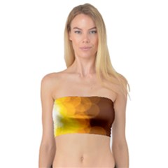 Yellow And Orange Blurred Lights Orange Gerberas Yellow Bokeh Background Bandeau Top