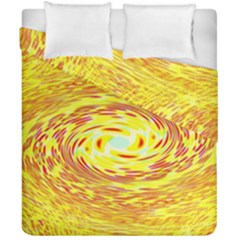 Yellow Seamless Psychedelic Pattern Duvet Cover Double Side (california King Size)