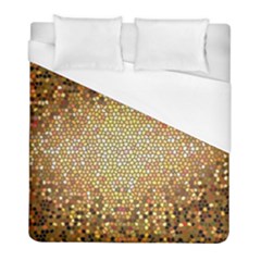 Yellow And Black Stained Glass Effect Duvet Cover (full/ Double Size) by Amaryn4rt