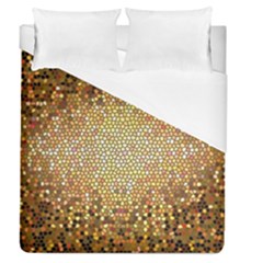 Yellow And Black Stained Glass Effect Duvet Cover (queen Size)