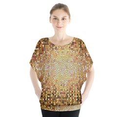 Yellow And Black Stained Glass Effect Blouse