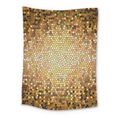 Yellow And Black Stained Glass Effect Medium Tapestry