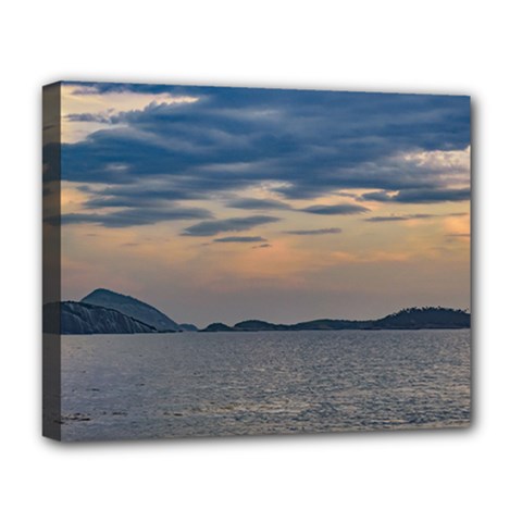 Ipanema At Sunset Rio De Janeiro Brazil Deluxe Canvas 20  X 16   by dflcprints