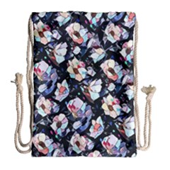 Filtered Anemones  Drawstring Bag (large) by miranema