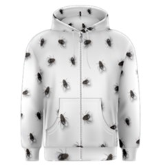 Flies Men s Zipper Hoodie by Valentinaart