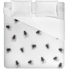 Flies Duvet Cover (king Size) by Valentinaart