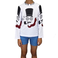 Invisible Man Kids  Long Sleeve Swimwear by Valentinaart