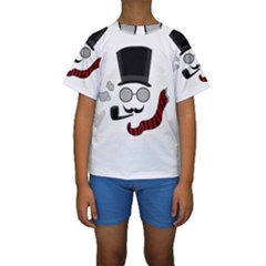 Invisible Man Kids  Short Sleeve Swimwear by Valentinaart