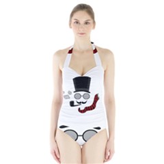 Invisible Man Halter Swimsuit by Valentinaart