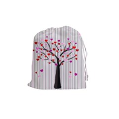 Valentine s Day Tree Drawstring Pouches (medium) 