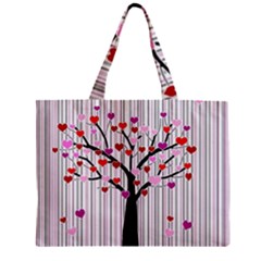 Valentine s Day Tree Zipper Mini Tote Bag by Valentinaart