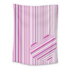 Pink Love Pattern Medium Tapestry by Valentinaart