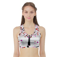 Love Tree Sports Bra With Border by Valentinaart