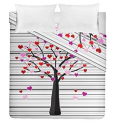 Love Tree Duvet Cover Double Side (queen Size) by Valentinaart