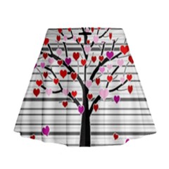 Love Tree Mini Flare Skirt