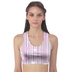 Pink Love Sports Bra by Valentinaart